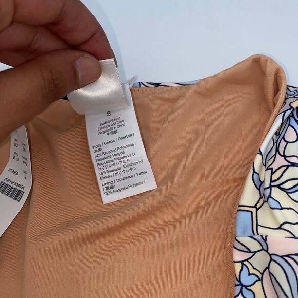 NWT J. Crew Floral Cheeky Curved Waist Bikini Swim Bathing Suit Bottom Small - Picture 8 of 10